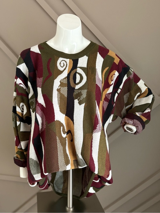 MARELLA Sweaters - Vintage Marella Abstract Knit Sweater XL